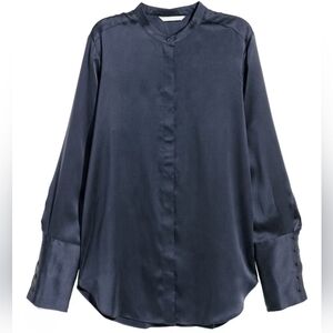 H&M Navy Blue Button Down Shirt